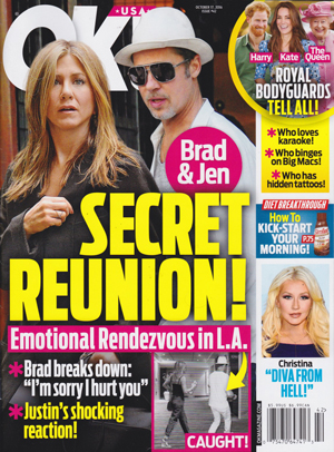 Illustration for article titled This Week In Tabloids: Angelina Dumped Brad For a Mysterious Billionaire?!